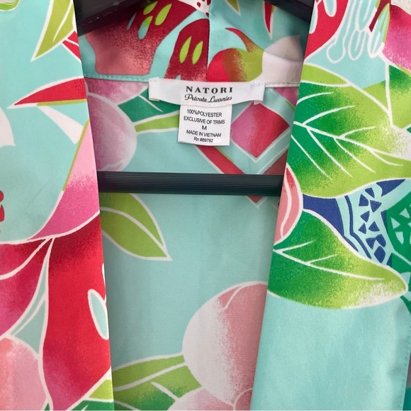 NATORI STAR BLOSSOM ROBE Caftan Kimono Size M - Picture 5 of 7